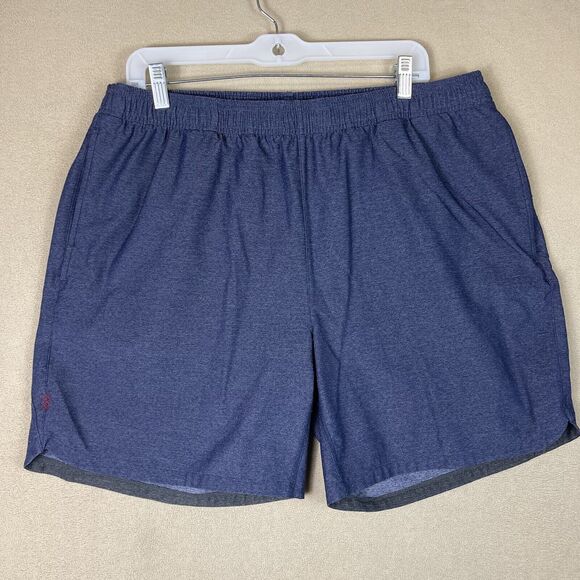 Rhone Shorts Mens Extra Large Blue Running Training Gym Workout‎ Adult - Picture 1 of 9